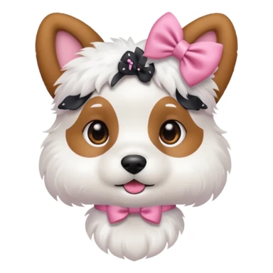 Un perro coquette sticker