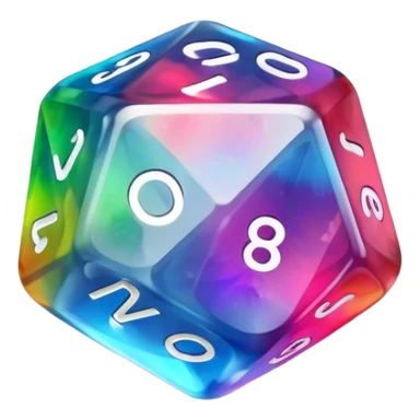  d20 dice sticker