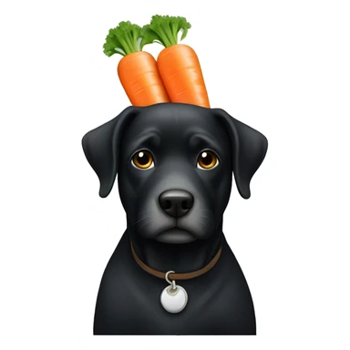 black york with carrot sticker