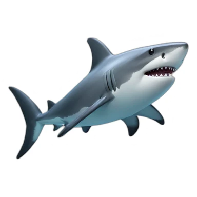 Shark Dolphin sticker