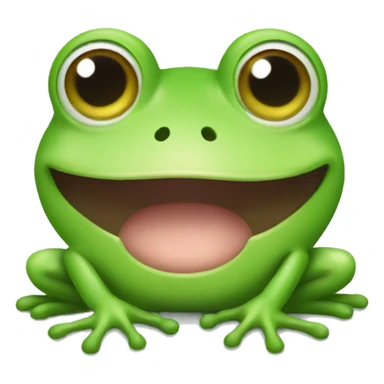 a cute frog sticker