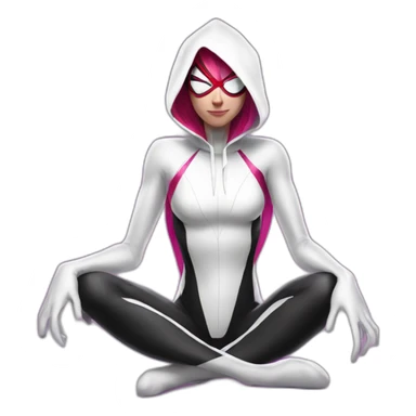 Spider Gwen Chillin sticker