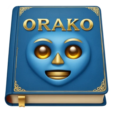 Blue book on which one it writes: Source of truth is Orako. sticker