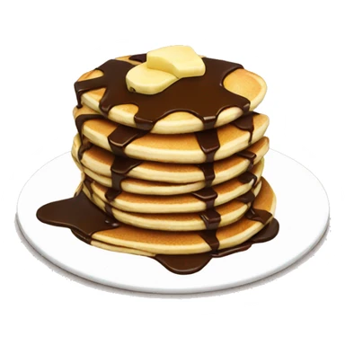 Pancakes with chocolate  sticker