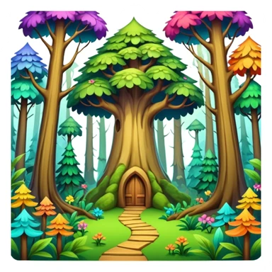 Life in a mystical forest wonderland  sticker