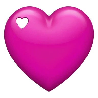 Magenta heart sticker