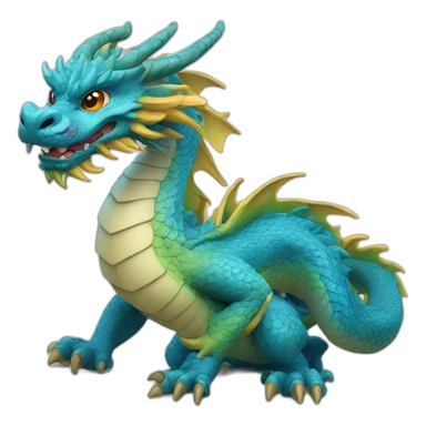 Un dragon chinois sticker