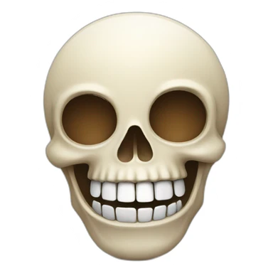 Skull laughing rolling on the floor sticker