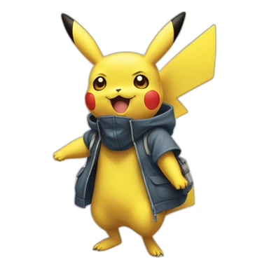 Pikachu amouraux sticker