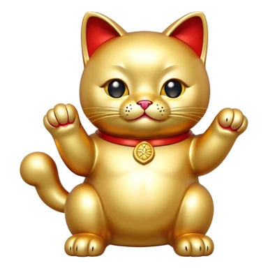 Chinese lucky cat sticker