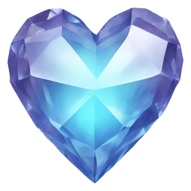 Crystal heart sticker