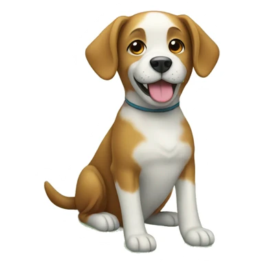 Dog to sit on the grass sticker