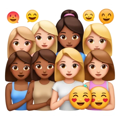 Emojis girlys sticker