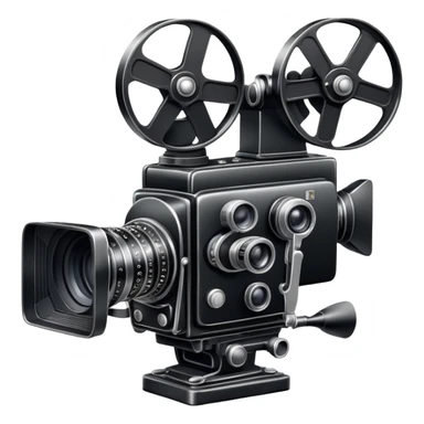 Movie camera sticker
