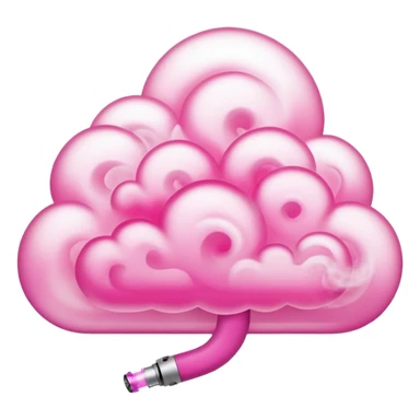Pink vape smoke sticker