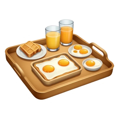 rectangle tray breakfast sticker