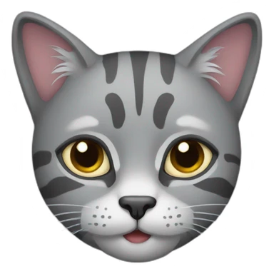 grey tigered cat sticker