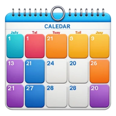 I want an emoji for a slack app that covers a weekly rotation - so something that has a calendar or depicts incidents or monitoring sticker