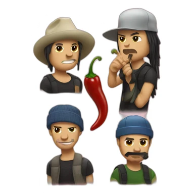 Red Hot chili peppers sticker