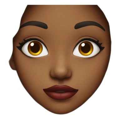 black girl with big lips sticker