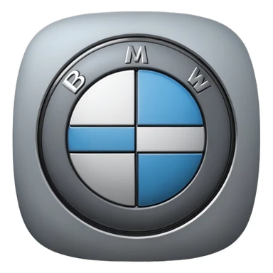 BMW emoji logo in grey color  sticker