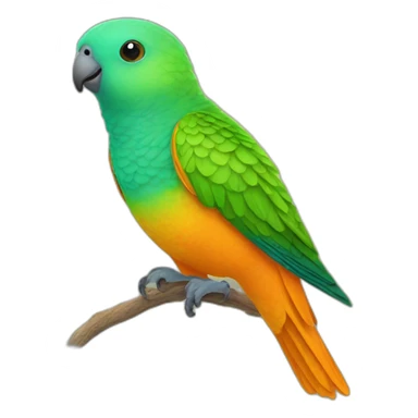 orange bellied parrot sticker