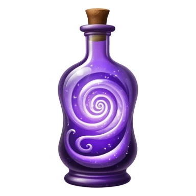 Dark Purple magic in an ornate bottle sticker