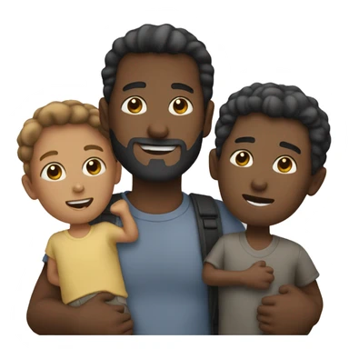 Man carrying black and  cathi sticker