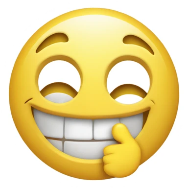 smiley face with a finger sticker