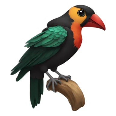 Pajaro flamenco sticker