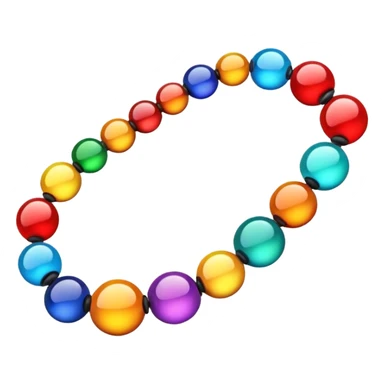 Colorful String Bead sticker