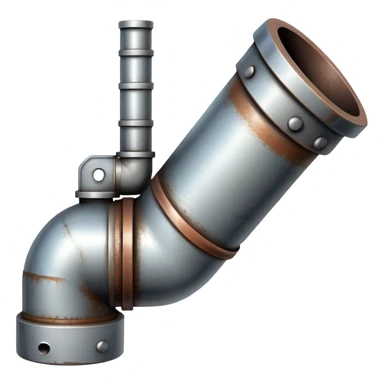 90 degree industrial pipe sticker