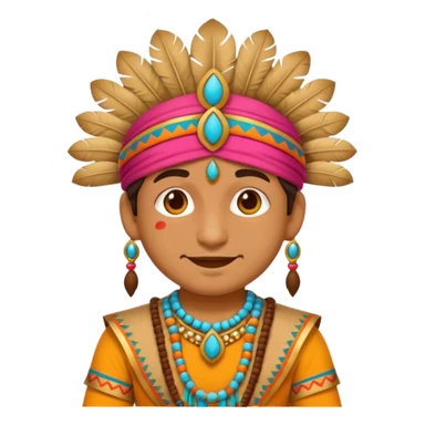 Generate an emoji with a funny Indian costume sticker