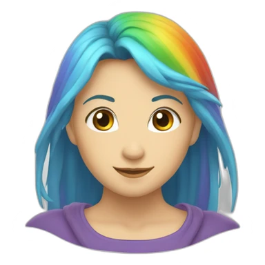 motagne arc-en-ciel sticker