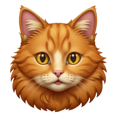 A high-resolution photo-realistic digital illustration of a ginger tabby cat sticker