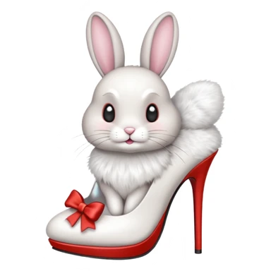 bunny wearing high heels sticker