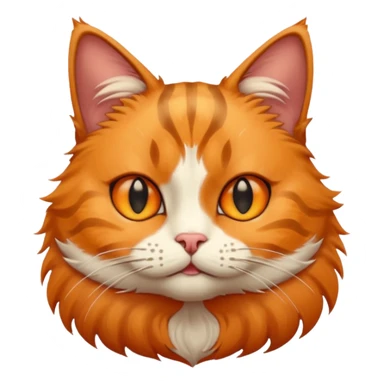 Cat with squinted eyes sticker