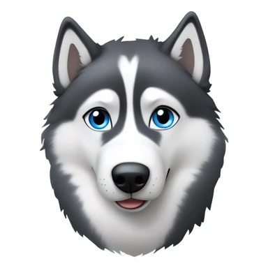 Blue eyed husky sticker