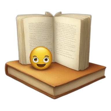 the book is on the table sticker