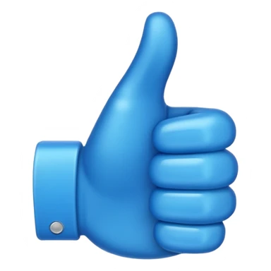 Like blue emoji Facebook sticker
