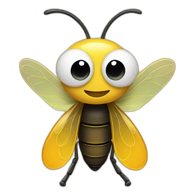 Firefly, animated saying'hello' sticker