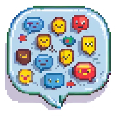 speech balloon with emojis sticker