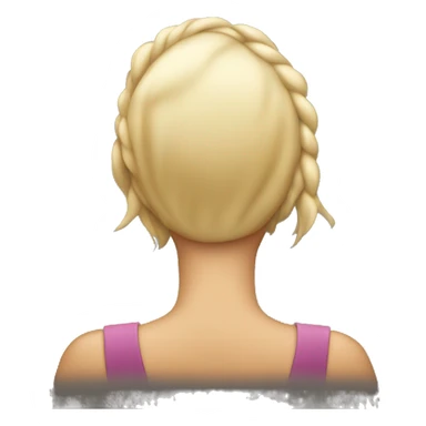  woman with hands in their back sticker