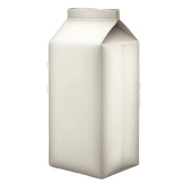 a short and wide milk carton  sticker