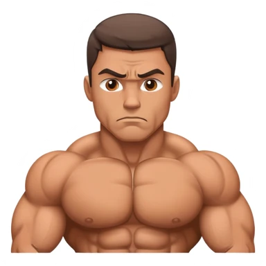 sad bodybuilder sticker
