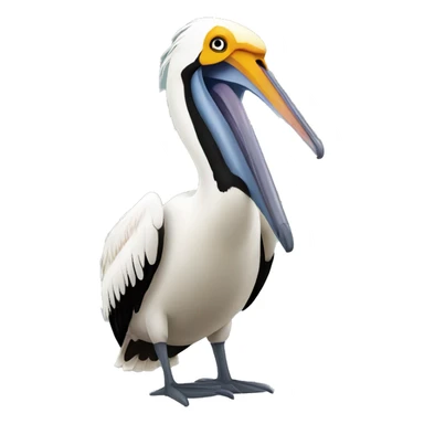 pelican open mouth  sticker