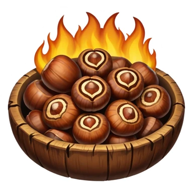 chestnuts roasting on an open fire sticker