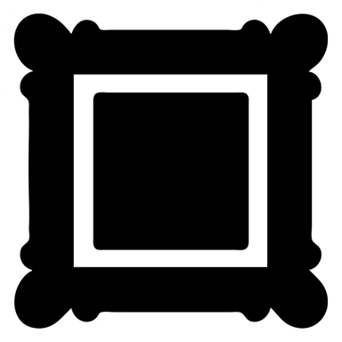 fram solid filled icon, bold shape, no outline, high contrast sticker