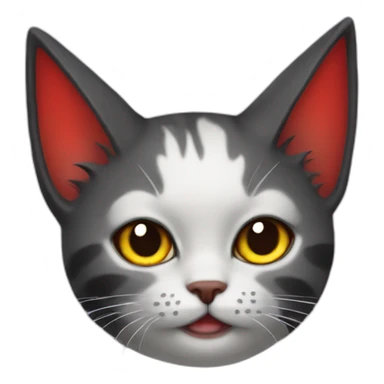 Cat devil wing sticker