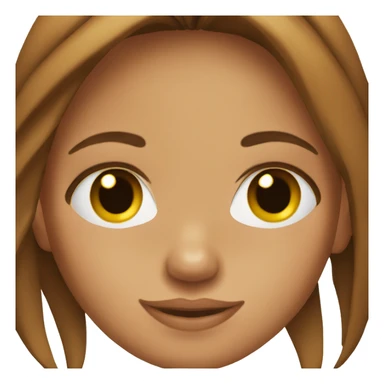 tanned girl with brown hair pretty sticker